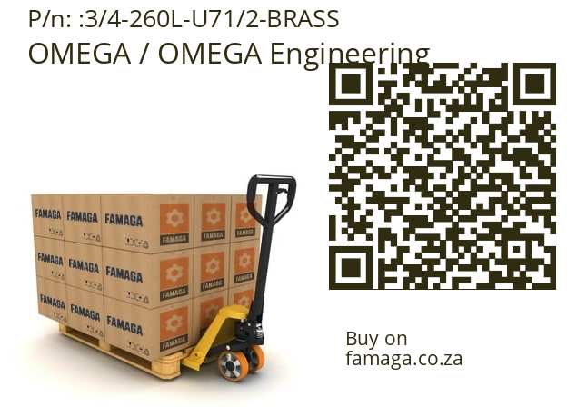   OMEGA / OMEGA Engineering 3/4-260L-U71/2-BRASS